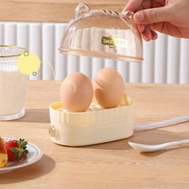 Xecvkr Automatic Egg Steamer Cooker with Auto Shut-Off for Hard Soft Boiled Eggs Poached Breakfast Appliance for Home Dorm Office Use