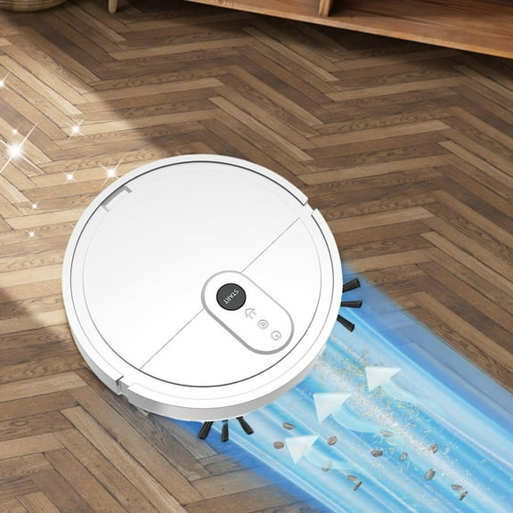 Xecvkr Automatic Floor Cleaner Robot Vacuum Cleaning Robot Intelligent Home Sweeper Mop 3-in-1 Low Noise Pet Hair Suction Double Brush USB Rechargeable 20x20x5.5cm Large Dust Box 1000-1499pa 1 Unit