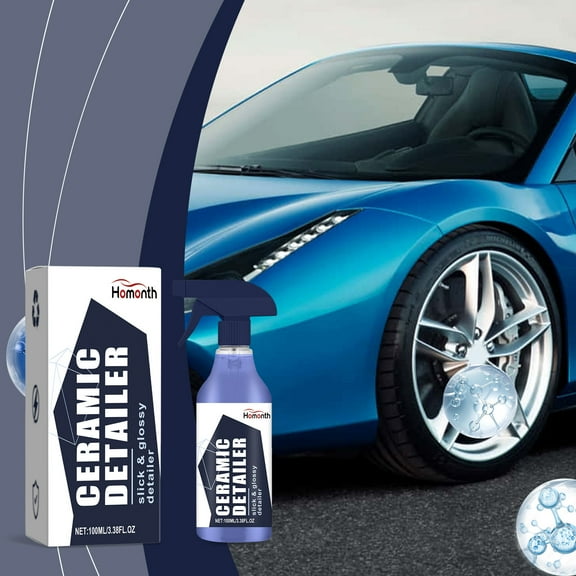 Xecvkr Automotive Ceramic Coating Spray Paint Care Waterproof Hydrophobic Gloss Sio2 Slick Lubricated Fingerprint Smudge Easy Use Wheels Glass Plastic Exterior 100ml 1 Pack