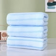 thumbnail image 1 of Xecvkr Bath and Hand Towel Set Deluxe Bath Towel Set Soft Absorbent High Water Bathroom Wash Towels Spa Multipurpose 3-Pack Blue, 1 of 5