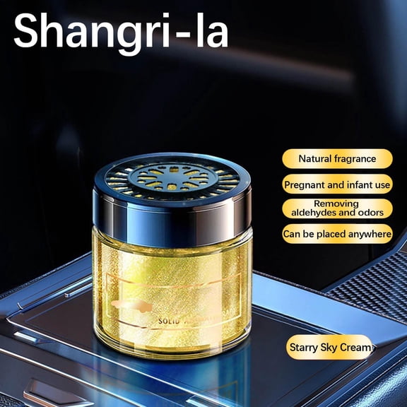 Xecvkr Car Aromatherapy Solid Balm Air Freshener Odor Removal Long Lasting Natural Extract for Vehicle Interior