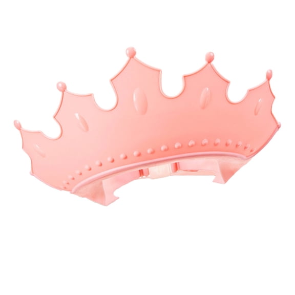 Xecvkr Children's Shower Cap Adjustable Soft Children Hair Wash Hat Ear Protection Bathing Shampoo Cap Washable for Kids Haircut Bath Beach Sun Hat Multi Use Pink