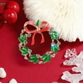 thumbnail image 1 of Xecvkr Christmas Tree Brooch Pin Alloy Wreath Corsage Festive Accessories Multicolor Metal Holiday Gift 1.53in 1pc, 1 of 6