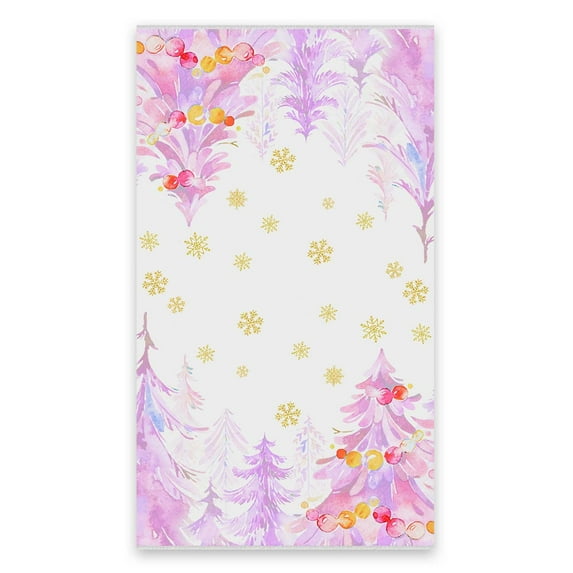 Xecvkr Christmas Tree Decor Towels Washcloth Kitchen Bath Sports Holiday Quick Dry Crossborder Festive Decorative Gift 17.7x25.9in