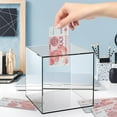 thumbnail image 1 of Xecvkr Clear acrylic Bank Money Tip Jar Unopenable Coin Savings Box Transparent Display Budget Organizer Multiple Size 4.72x4.72x4.72in 1 Pack, 1 of 5