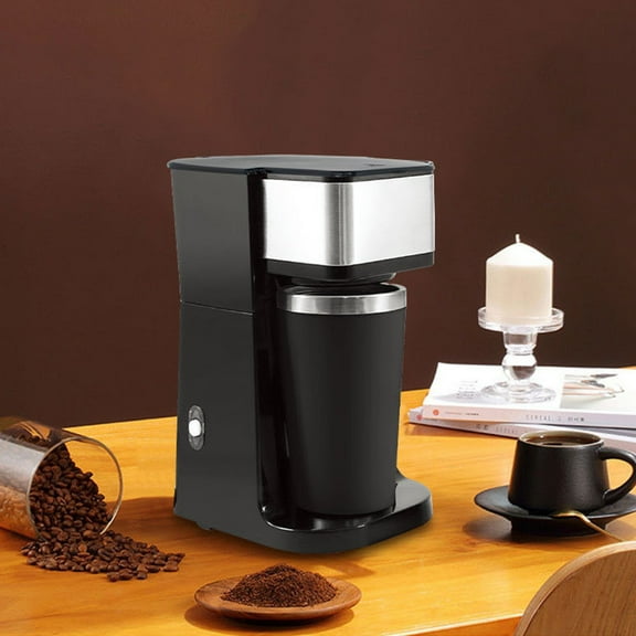 Xecvkr Coffee Maker Americano Tea Automatic Brewing Machine with Cup Multi Drink Home Office User Friendly Compact Design Milk Tea Compatible 10.55x6.57in