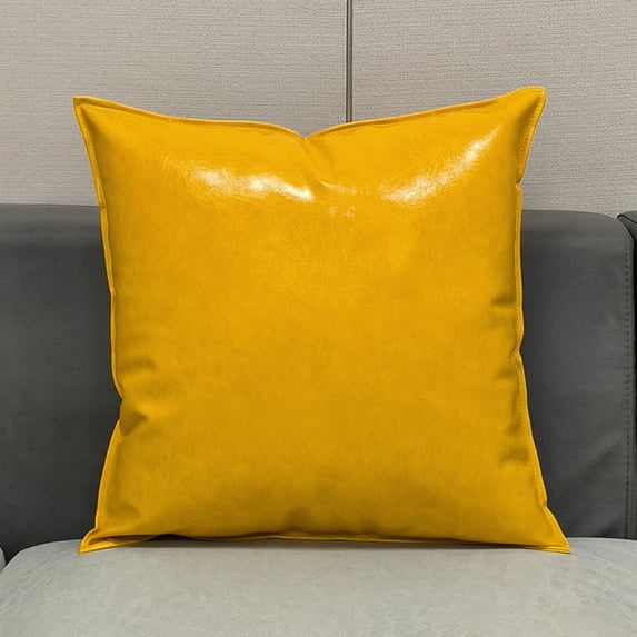 Xecvkr Covers for Pillows Plaid Pillow Cover Nylon Checkered Throw Decorative Accent Pillow Indoor Outdoor Breathable Modern Couch Sofa Armchair Car Living Room Bedroom 1-Pack Yellow