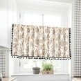 thumbnail image 1 of Xecvkr Curtains for Kitchen Window Light Blocking Short Rod Pocket Linen Panel Small Window Cafe Bathroom Basement thermal Wrinkle 59.05x17.71in 1pc, 1 of 7