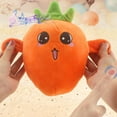 thumbnail image 1 of Xecvkr Cute Plush Fruit Sensor Musical Toy Interactive Beat Doll Touch Piano Parent-Child Electronic Sensor Learning Gift Early Education Development Sensory Plush Toy 1 Pack Orange, 1 of 8