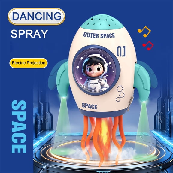 Xecvkr Dancing Squid Toy Interactive Obstacle Sensor Music Light up Auto Wiggling Smart Robotic Play Pet Kids USB Charging Blue