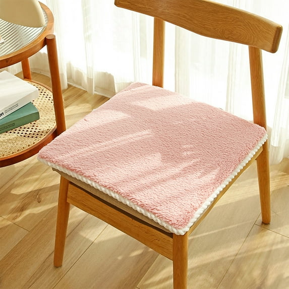 Xecvkr Desk Chair Cushion for Long Sitting Chair Seat Cushion Thickened Soft Non-Slip Stool Student Pad Winter Warm Office Chair Sit Mat 95% Polyester 5% Spandex19.69x19.69in 1pc