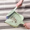 thumbnail image 1 of Xecvkr Desktop Dustpan and Brush Set Handheld Mini Sweeper for Tabletop Sofa Bed Cleaning Compact Lightweight 34.5x22.5cm Blue Green, 1 of 6