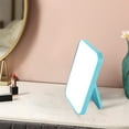 thumbnail image 1 of Xecvkr Desktop Makeup Mirror with Foldable Stand Portable Small Mirror for Dressing Table Princess Style White Pink Purple Blue, 1 of 6
