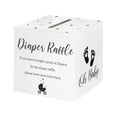 thumbnail image 1 of Xecvkr Diaper TicketCoupon with Box Baby Shower Game Gender Reveal Party Centerpiece Invitation Decorative Table Card Set 50 Cards 7.48x7.48in Box Included, 1 of 6