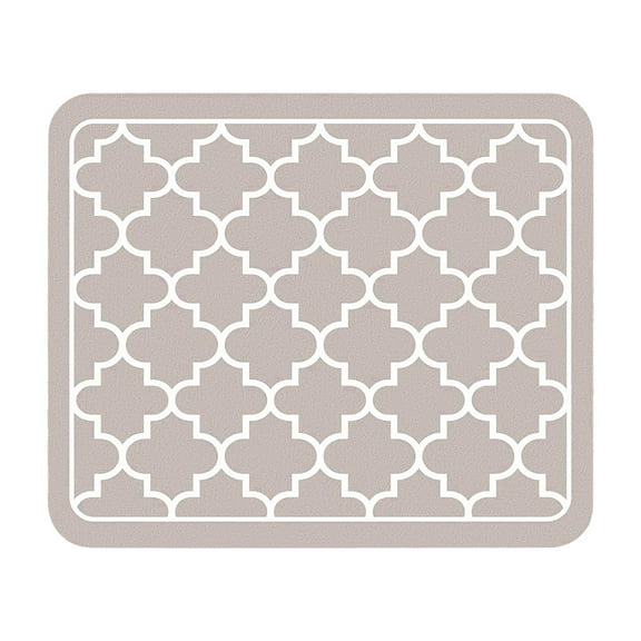 Xecvkr Diatomaceous Earth Coaster Mat Absorbent Waterproof Heat Resistant Coffee Machine Countertop Kitchen Sink