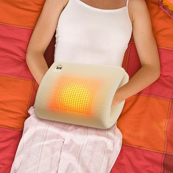 Xecvkr Digital Hot Water Bag Graphene Heating Constant Temperature Knee Waist Stomach Waterless Portable Warm Handbag Folding Type C 35x27cm 1 Bag