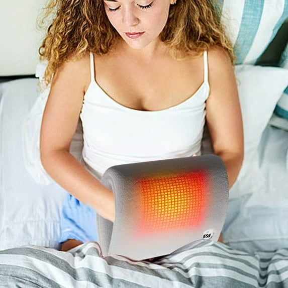 Xecvkr Digital Hot Water Bag Graphene Heating Constant Temperature Knee Waist Stomach Waterless Portable Warm Handbag Folding Type C 35x27cm 1 Bag