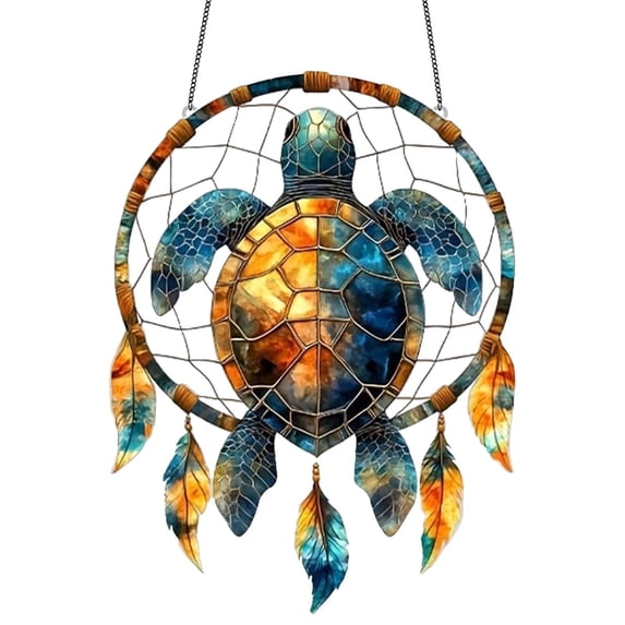 Xecvkr Dream Catcher Dreamcatcher Light Catcher Decorative Hanging Indoor Outdoor Waterproof Scratch Proof Acrylic Ornament Ambience Enhancer Window Patio Garden 1 Pack