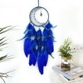 thumbnail image 1 of Xecvkr Dream Catchers Dreamcatcher Woven Wall Hanging Healing Pendant Blue Purple Feathers Nylon 27.56x5.9in Bedroom Living Room Decor 1 Piece, 1 of 6