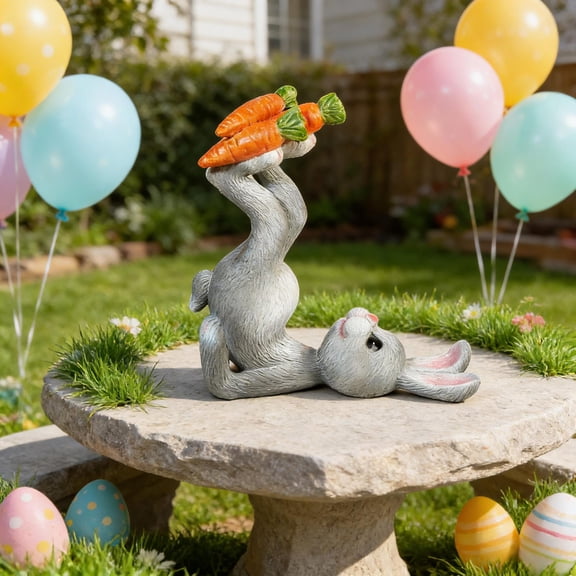 Xecvkr Easter Candlestick Wreath Egg Candle Ring Party Holiday Decorative Centerpiece Table Arrangement Multicolor Accent 1 Piece Gray