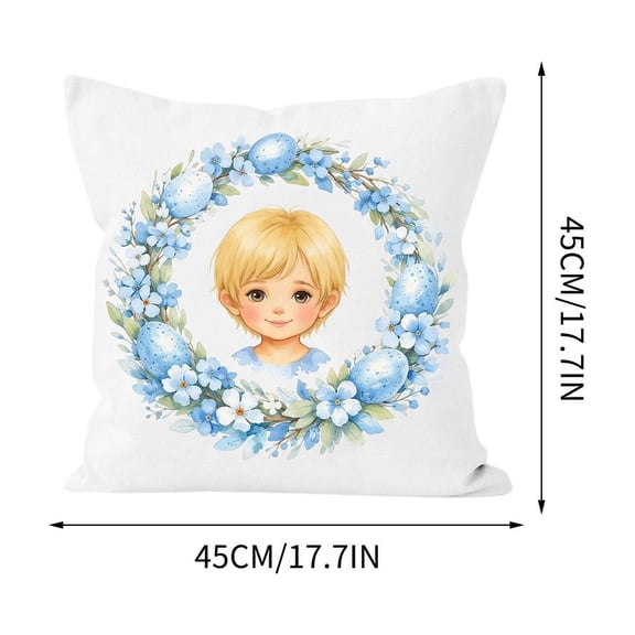 Xecvkr Easter Plush Pillow Decorative Holiday Kids Gift Soft Throw Cozy Room Basket Stuffer Naptime Cuddle Playroom Easy Clean 1 Pack