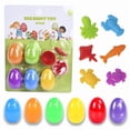 thumbnail image 1 of Xecvkr Easter Surprise Plastic Eggs Set 12 Piece Hidden Toy Ornament DIY Animal Figurines Children Party Favor Holiday Unboxing Game Gift 1 Box, 1 of 1