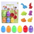 thumbnail image 1 of Xecvkr Easter Surprise Plastic Eggs Set 12 Piece Hidden Toy Ornament DIY Animal Figurines Children Party Favor Holiday Unboxing Game Gift 1 Box, 1 of 1