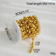 thumbnail image 1 of Xecvkr Electroplated Bead Chain Christmas Tree Decoration DIY Hanging String Holiday Ornament Scene Elegant Pearl Recyclable Material Wall Decor 1pc, 1 of 2