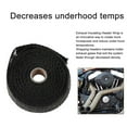 thumbnail image 1 of Xecvkr Fiberglass Heat Wrap Tape, 5M Roll for Exhaust Header Pipe Insulation, Withstands Up to 2000Degrees F, Includes 4 Stainless Steel Ties, 1 of 7
