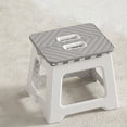 thumbnail image 1 of Xecvkr Foldable Small Stool Portable Plastic Chair Assembly Free Low Seat Outdoor Camping Easy Storage Convenient Household Use 1 Pack Gray, 1 of 6