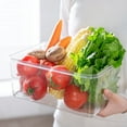 thumbnail image 1 of Xecvkr Food Preservation Box Refrigerator Sealed Container Stackable Storage Vegetable Grain Produce Fresh Large Capacity Organizer 11.02x5.71in 1, 1 of 7