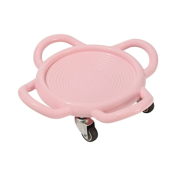 Xecvkr Four Wheeled Silent Abdominal Muscle Slider Gym Exercise Disc Home Fitness Core Strength Trainer Portable Multi Muscle Workout Unisex Pink