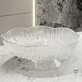 thumbnail image 1 of Xecvkr Fruit Plate High Value Upscale Candy Snack Placement Tray Coffee Table Living Room Durable Plastic Smooth Edge Detachable Base Multi-Purpose 1 Pc Clear, 1 of 6
