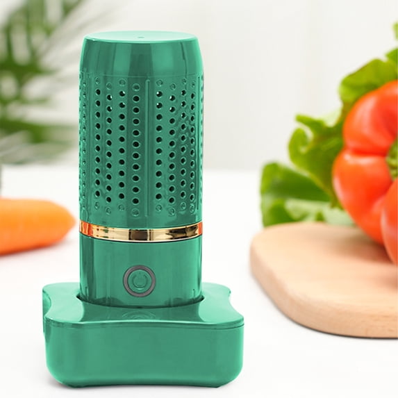 Xecvkr Fruit Vegetable Washing Machine Capsule Shape Portable USB Rechargeable 4800mAh Cleaner Sink Dishwasher Auto Purifier Produce Multiuse Home Dorm Travel 6.1x3.9x3.8in 1PC
