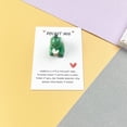 thumbnail image 1 of Xecvkr Green Dinosaur Resin English Pocket Card Holiday Gift Greeting Card Compact Durable Everyday Carry Birthday Holiday Appreciation Note Decor 1 Piece Green, 1 of 6