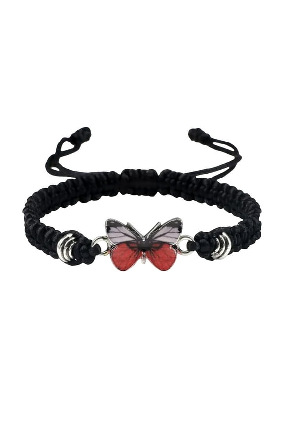 Handwoven Couple Bracelet Silk Thread Adjustable Male Female Birthday Gift Symbol Friendship Fashion Comfortable Unisex School Party Wedding 1pc 6.3-12.6in