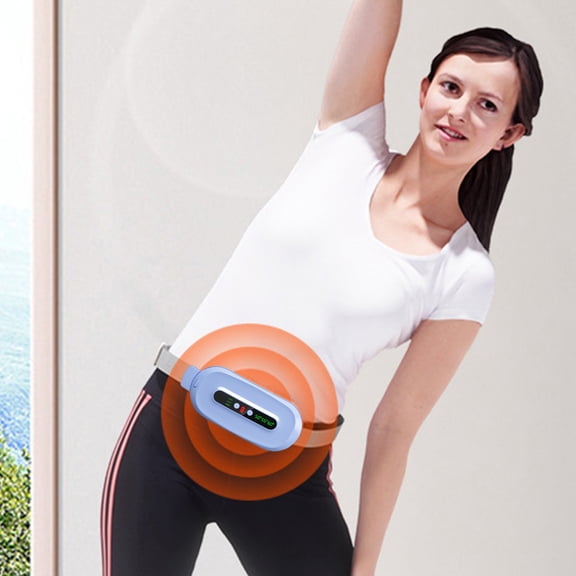 Xecvkr Heating Waist Belt for Dysmenorrhea Lower Back Pain Relief Massage Adjustable Strap 3 Level Fast Heat USB Charging Portable Hot Compress Girl Gift 7.08x3.14in 1 Pc