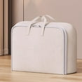 thumbnail image 1 of Xecvkr Heavy Duty Storage Bag Reinforced Handles Extra Large Double Zipper Clothes Organizer tote Space Saving Travel Cotton Durable 1 Pack 27.55x11.81x19.68in, 1 of 9