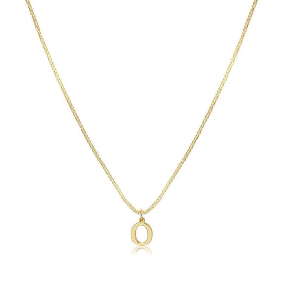 Xecvkr Alphabet Initial Pendant Dainty Necklace Personalized Name Layered Women Pendant Stylish Choker Fashion Jewelry Adjustable Letter Copper Romantic Single