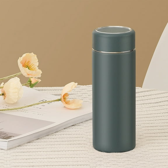 Xecvkr Insulated Cup 280ml Mini thermal Stainless Steel Travel Mug Compact High Value Water Bottle Double Wall Leakproof Coffee Tea Hot Cold 5.71x1.97in