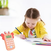 Xecvkr Intelligent Learning Calculator Toy Portable Educational Math Game Addition Subtraction Multiplication Division 3-6 Years Battery Operated 15.8x12.2cm 1 Unit