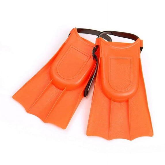 Xecvkr Kids Swimming Fins Snorkeling Training Footwear 25-30 Yard Soft Slip-resistant Dual-channel Drainage Streamlined Frame Floating Comfortable 1 Pair