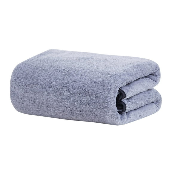 Xecvkr Large Bath Towel Velvet Absorbent Soft Quick Dry Plush Blanket Cover Quilt Home Gym Spa Pool Sauna Beach Adult Model Machine Washable 27.6x55.1in 1 Pack