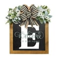 thumbnail image 1 of Xecvkr Letter Wreath Hanger Letter Wooden Front Door Wall Decor Seasonal Welcome Sign Family Blessing Holiday Gift Initial Plaque 1 pcs E, 1 of 1