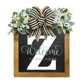 thumbnail image 1 of Xecvkr Letter Wreath Hanger Letter Wooden Front Door Wall Decor Seasonal Welcome Sign Family Blessing Holiday Gift Initial Plaque 1 pcs Z, 1 of 1