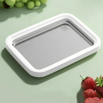 Xecvkr Manual Yogurt Ice Cream Maker Non-Electric Frozen Dessert Machine for Home Use Stainless Steel Bowl Kids Treat Maker 26x20cm