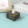thumbnail image 1 of Xecvkr Mini Rabbit Block Music Box Wooden Hand Crank Musical Toy Rotating Mechanism Educational Sensory Toy for Children Kids, 1 of 6