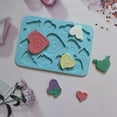 thumbnail image 1 of Xecvkr Multi-Heart Cake Decoration Tool 13-in-1 Baking Utensil Set Soft Flexible Oven Safe Pudding Christmas Party Cookie Mold DIY Kitchen Accessory Easy Clean 1pc, 1 of 8
