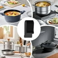 thumbnail image 1 of Xecvkr Oven Lid Protector Clips 8 Pack Pot Pan Stack Replacement U-Shape Grips Food Grade Material Snap Secure Prevent Spills Splatter Cookware Organization, 1 of 9