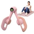 thumbnail image 1 of Xecvkr Pelvic Floor Exercise Device LED 360 Degree Thigh Butt Digital Display Inner Trainer Home Office Fitness Non-slip Smart Screen Shaping Rotation 11.8x4.33in 1 Pack Pink, 1 of 9